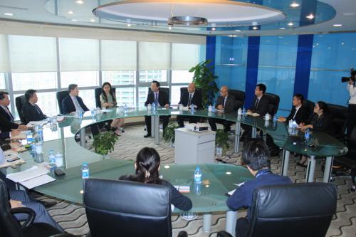 锦程物流集团总裁李枫一行拜访中远集运