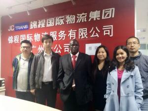 刚果金代理SEAHORSE SHIPPING来访锦程广州分支