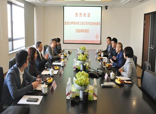 重庆沙坪坝共享工投公司与区政府领导到访锦联集团