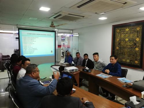 锦程物流执行总裁魏作才春节期间到访孟加拉项目部